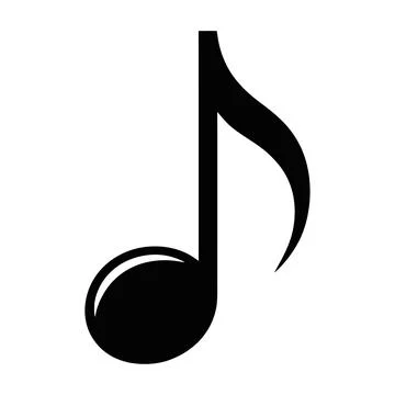 Music Note Icon Vector Stock Illustration