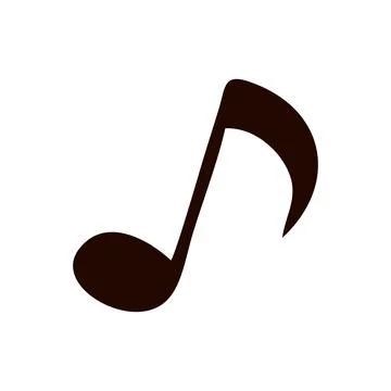 Music note icon. Vector illustration flat design. Musical and Sound concept.  Illustrazione stock