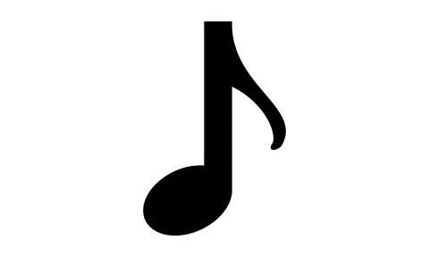 Music Note Icon Vector Illustration Design Stock Illustration