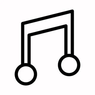 Music note icon vector logo symbol or illustration. 스톡 일러스트