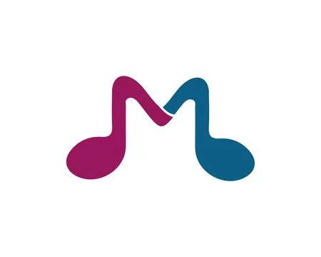 Music note Icon Vector logo and design Stock Illustration