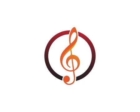 Music note Icon Vector logo and design Stock Illustration