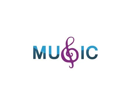 Music note Icon Vector logo and design Stock Illustration