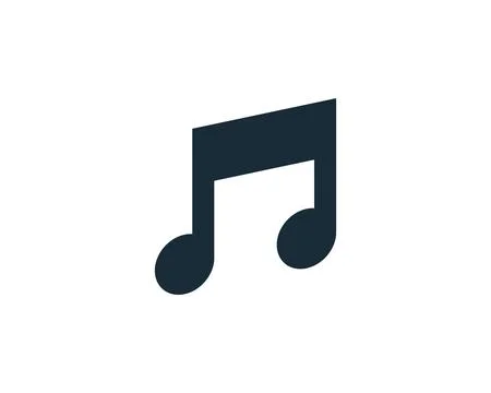 Music Note Icon Vector Logo Template Illustration Design Stock Illustration