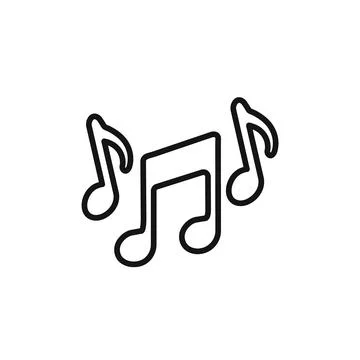 Music note icon vector set collection for web Stock Illustration