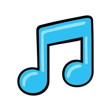 Music note icon vector template Stock Illustration