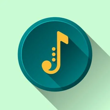 Music note. Jazz Icon Vector. Stock Illustration