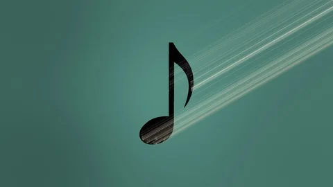 Music Note Light Reveal Stock Footage 101501633