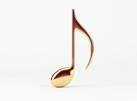 Music note.  quaver. Stock Illustration