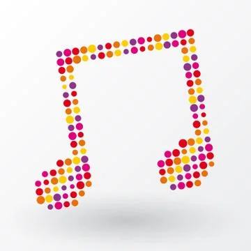 Music note symbol Stock Illustration