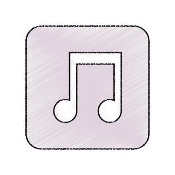 Music note symbol 스톡 일러스트