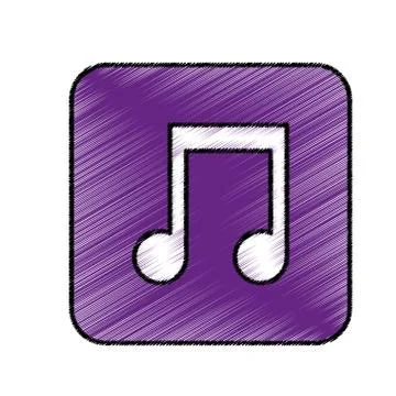 Music note symbol 스톡 일러스트