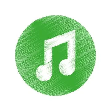Music note symbol 스톡 일러스트