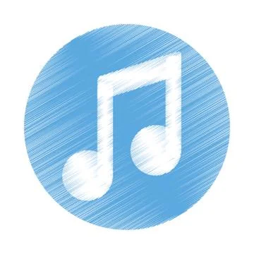 Music note symbol 스톡 일러스트