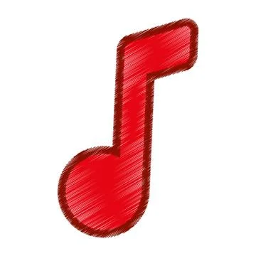 Music note symbol 스톡 일러스트