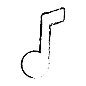 Music note symbol 스톡 일러스트