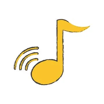 Music note symbol 스톡 일러스트