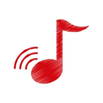 Music note symbol 스톡 일러스트