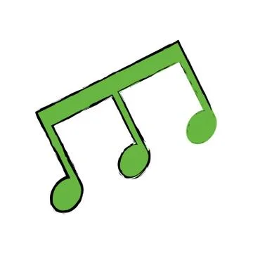 Music note symbol 스톡 일러스트