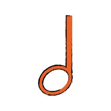 Music note symbol 스톡 일러스트