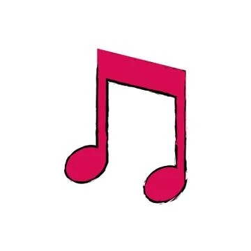 Music note symbol 스톡 일러스트