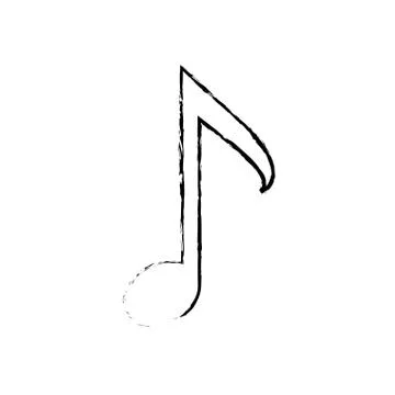 Music note symbol 스톡 일러스트