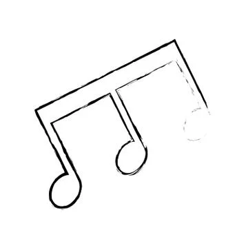 Music note symbol 스톡 일러스트