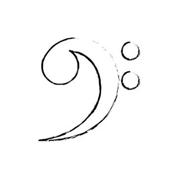 Music note symbol 스톡 일러스트