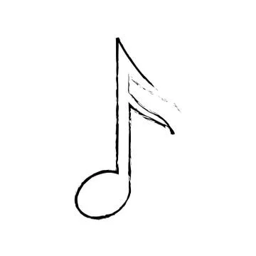 Music note symbol 스톡 일러스트