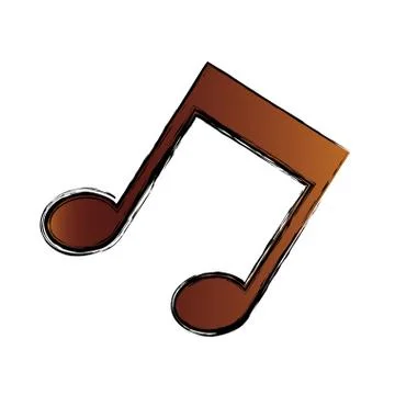 Music note symbol 스톡 일러스트