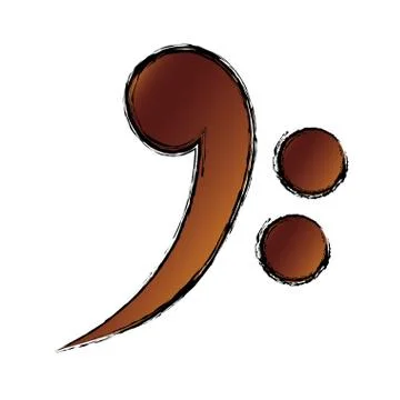 Music note symbol 스톡 일러스트