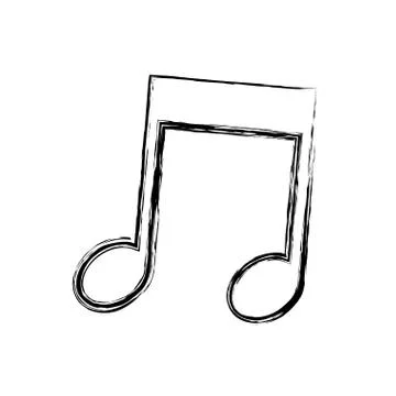 Music note symbol 스톡 일러스트