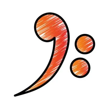 Music note symbol 스톡 일러스트