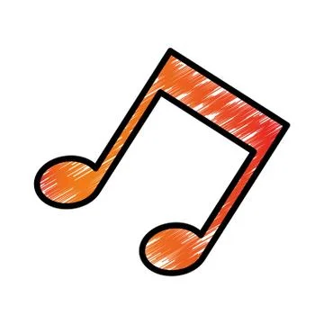Music note symbol 스톡 일러스트