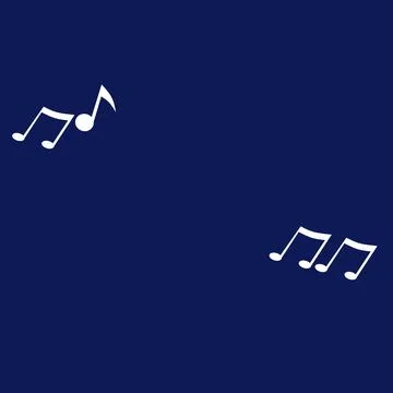 The music note symbol Stockillustratie
