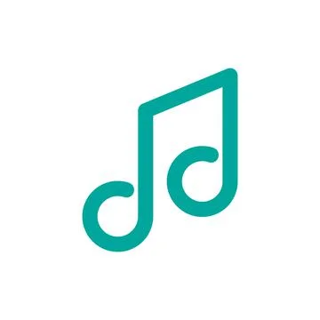 Music note vector icon design Stock Illustration