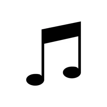 Music note vector icon Stock Illustration