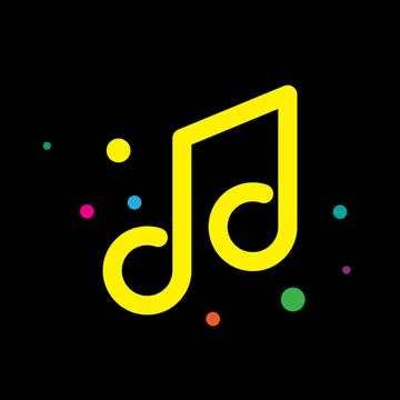 Music note vector icon Illustrazione stock