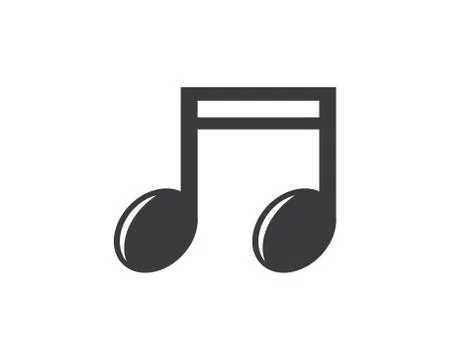 Music note vector illustration icon Stock Illustration