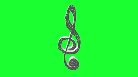 Music Notes - 3D Animation on Green Scre... | Stock Video | Pond5