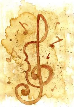 Music Notes Art Stock Illustration