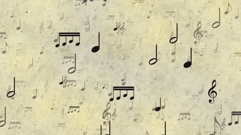 Music notes background. Stock Footage 148521229