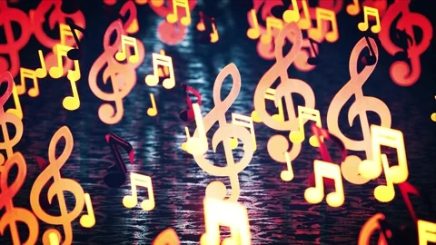 Music Notes Background Vídeo Stock 163138582