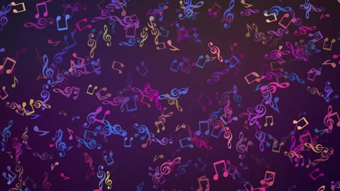 Music Notes Background Stock Footage 210047168