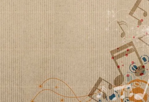 Music notes background Stock Photos