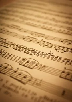 Music notes background Stock-Fotos