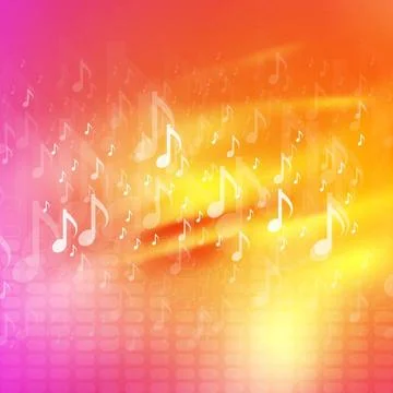 Music notes bright abstract background Music notes bright abstract backgro... Stock Photos