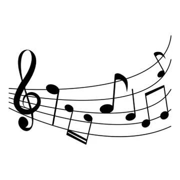 Music notes with different elements Illustrazione stock