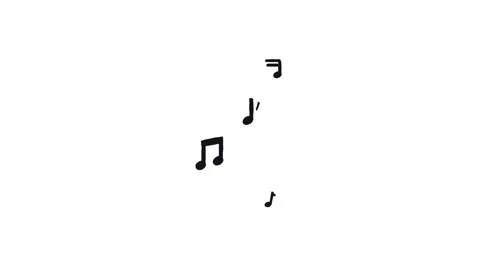 Music notes doodle animation floating musical symbols black sketch icon Stock Footage 345483835