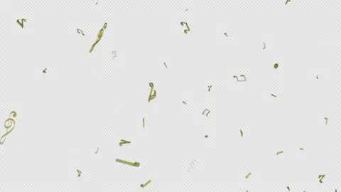 Music Notes Fall Stock Footage 244591854